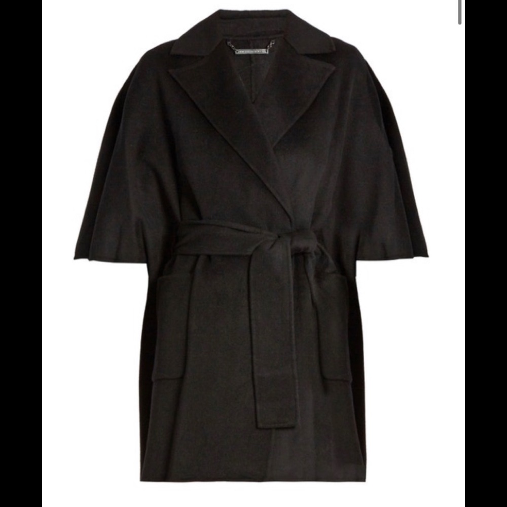 NWT DVF Belted Cape coat w/sleeves (XS/S/SP) - Picture 7 of 15
